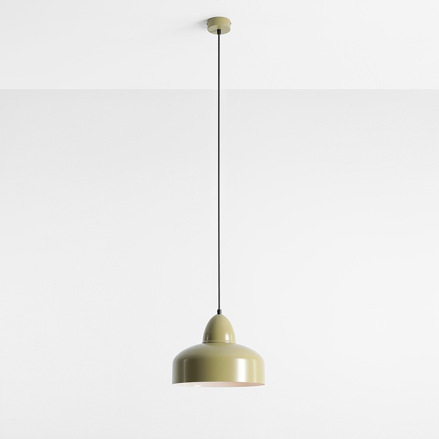 MODERN PENDANT SHADE LIGHT KHAKI - DYKE & DEAN