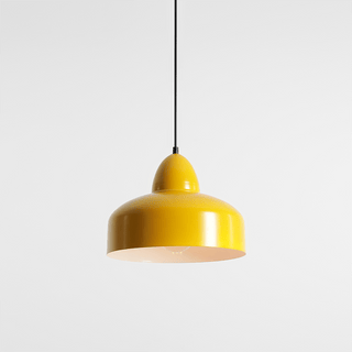 MODERN PENDANT SHADE LIGHT MUSTARD - DYKE & DEAN