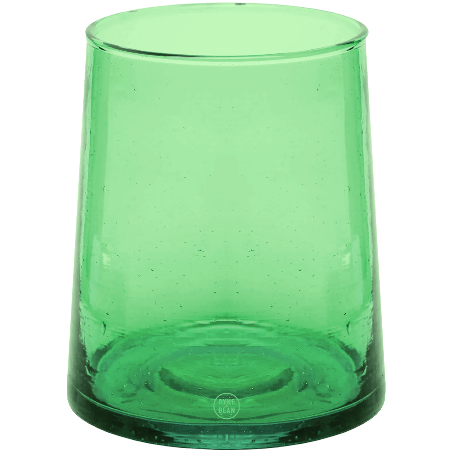 MOROCCAN SMALL GREEN CONE GLASS - DYKE & DEAN