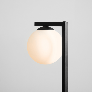 OPAL GLASS TABLE LIGHT BLACK - DYKE & DEAN