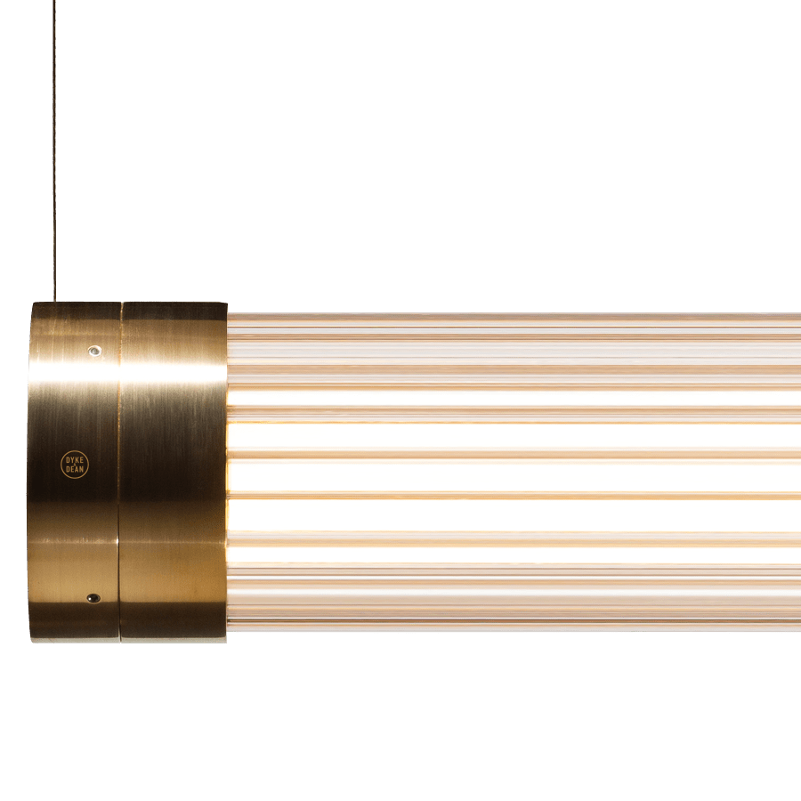 PENDANT BEAM BAR LAMP BRASS - DYKE & DEAN