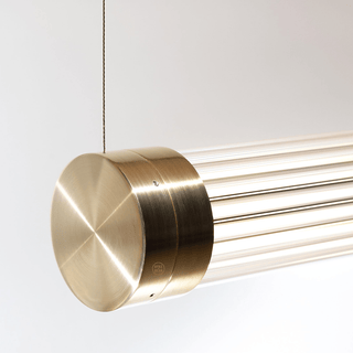 PENDANT BEAM BAR LAMP BRASS - DYKE & DEAN