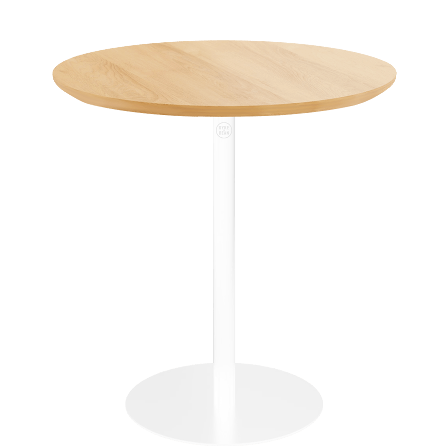 PIAZZA SIDE TABLE 40 OAK WHITE - DYKE & DEAN