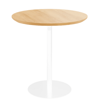 PIAZZA SIDE TABLE 40 OAK WHITE - DYKE & DEAN