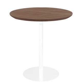 PIAZZA SIDE TABLE 40 WALNUT WHITE - DYKE & DEAN