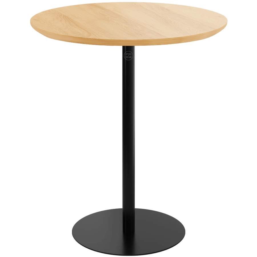 PIAZZA SIDE TABLE 50 OAK BLACK - DYKE & DEAN