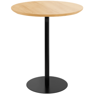 PIAZZA SIDE TABLE 50 OAK BLACK - DYKE & DEAN