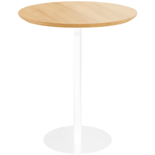 PIAZZA SIDE TABLE 50 OAK WHITE - DYKE & DEAN