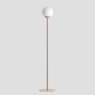 PINNE OPAL GLASS GLOBE FLOOR LIGHT CORAL - DYKE & DEAN