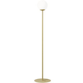 PINNE OPAL GLASS GLOBE FLOOR LIGHT KHAKI - DYKE & DEAN