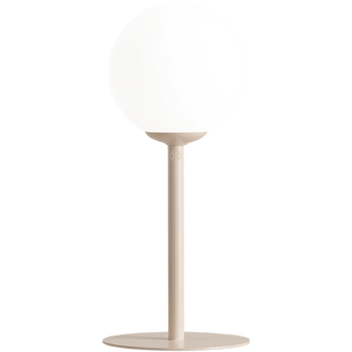 PINNE OPAL GLASS GLOBE SMALL TABLE LIGHT BEIGE - DYKE & DEAN