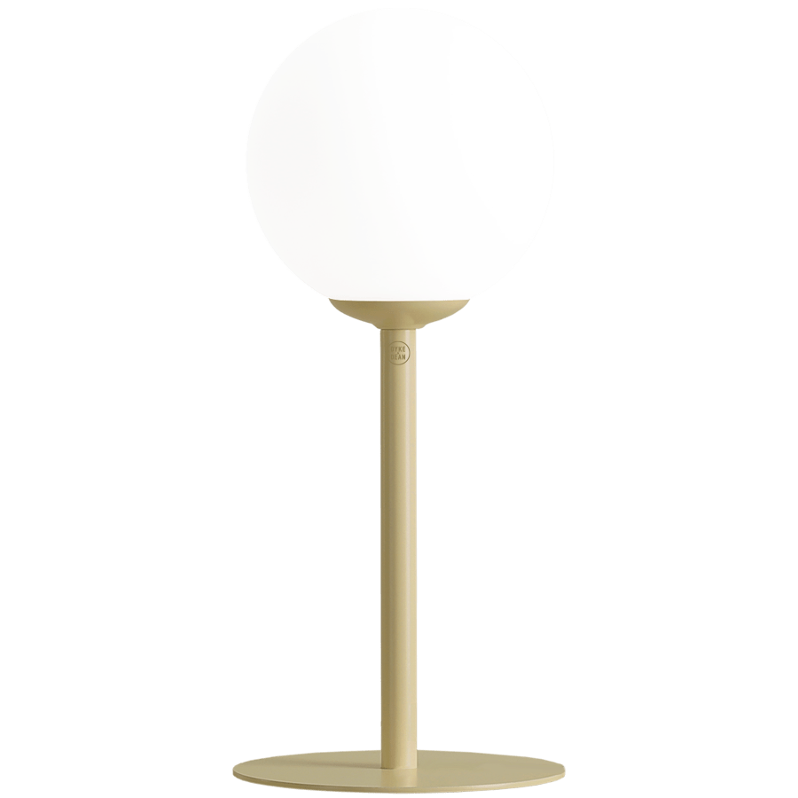 PINNE OPAL GLASS GLOBE SMALL TABLE LIGHT KHAKI - DYKE & DEAN