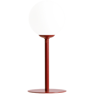 PINNE OPAL GLASS GLOBE SMALL TABLE LIGHT RED WINE - DYKE & DEAN