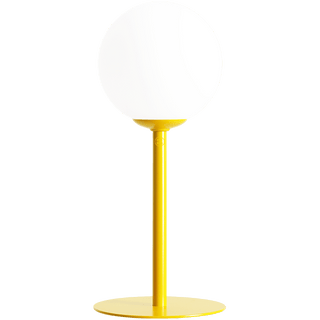 PINNE OPAL GLASS GLOBE SMALL TABLE LIGHT YELLOW - DYKE & DEAN