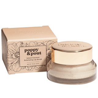 POPPY & POUT ISLAND COCONUT LIP SCRUB - DYKE & DEAN