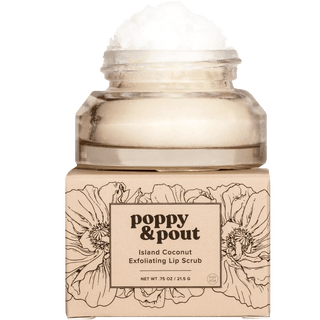 POPPY & POUT ISLAND COCONUT LIP SCRUB - DYKE & DEAN