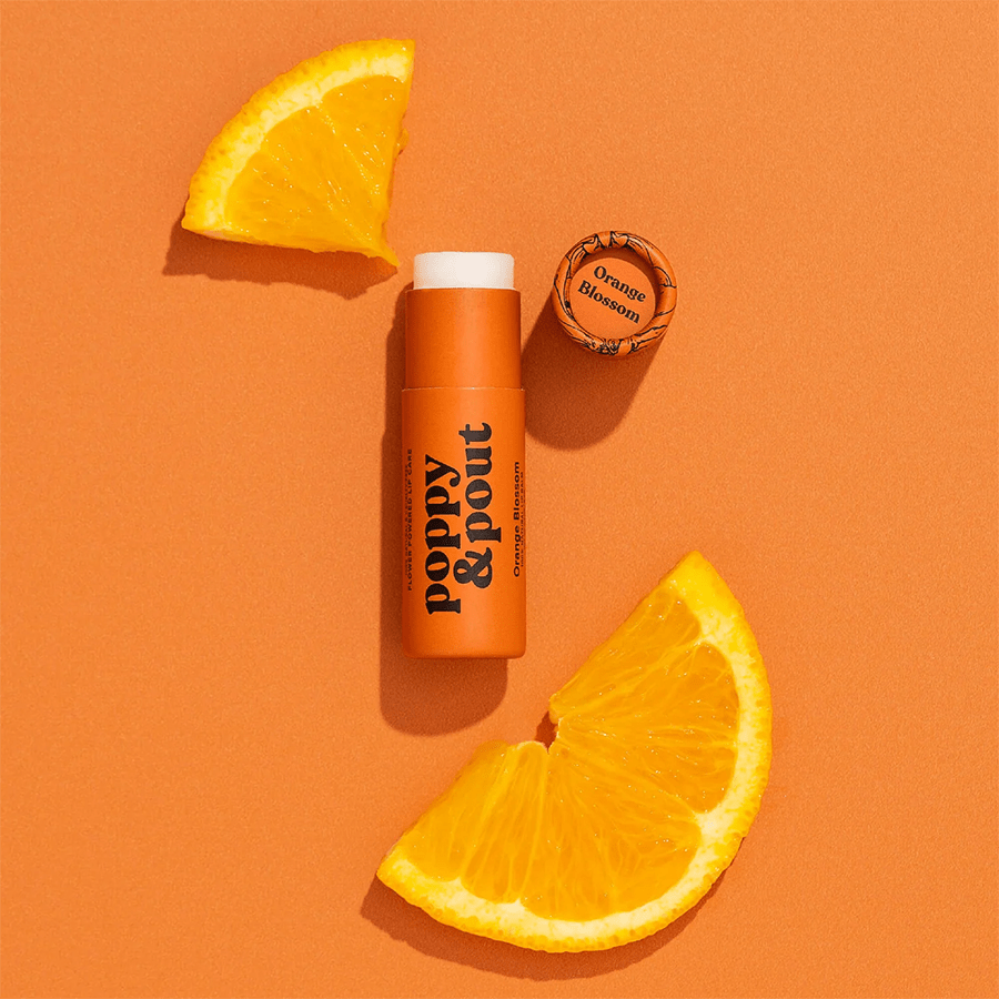 POPPY & POUT ORANGE BLOSSOM LIP BALM - DYKE & DEAN