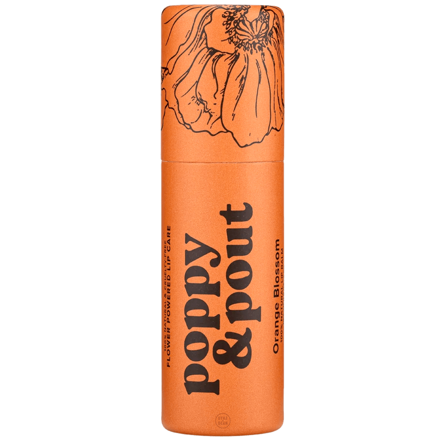 POPPY & POUT ORANGE BLOSSOM LIP BALM - DYKE & DEAN