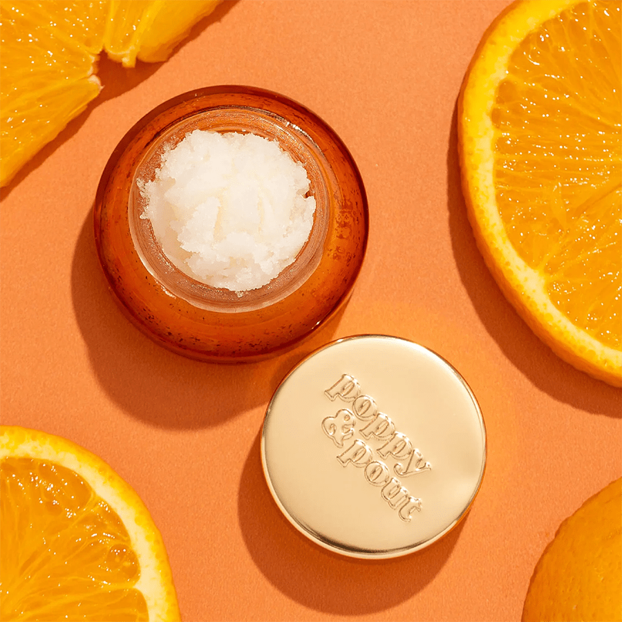 POPPY & POUT ORANGE BLOSSOM LIP SCRUB - DYKE & DEAN