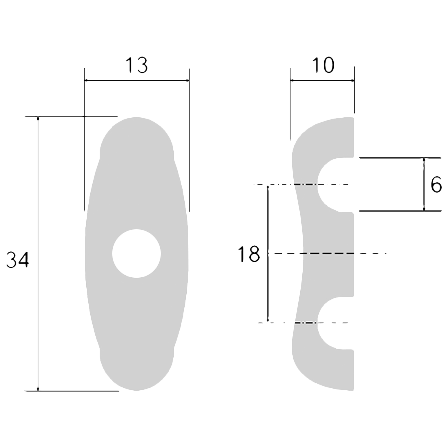 PORCELAIN DOUBLE CABLE WALL HOLDERS - DYKE & DEAN