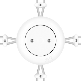 PORCELAIN KATY PATY COLONA ROUND SURFACE MOUNTED JUNCTION BOX WHITE - DYKE & DEAN