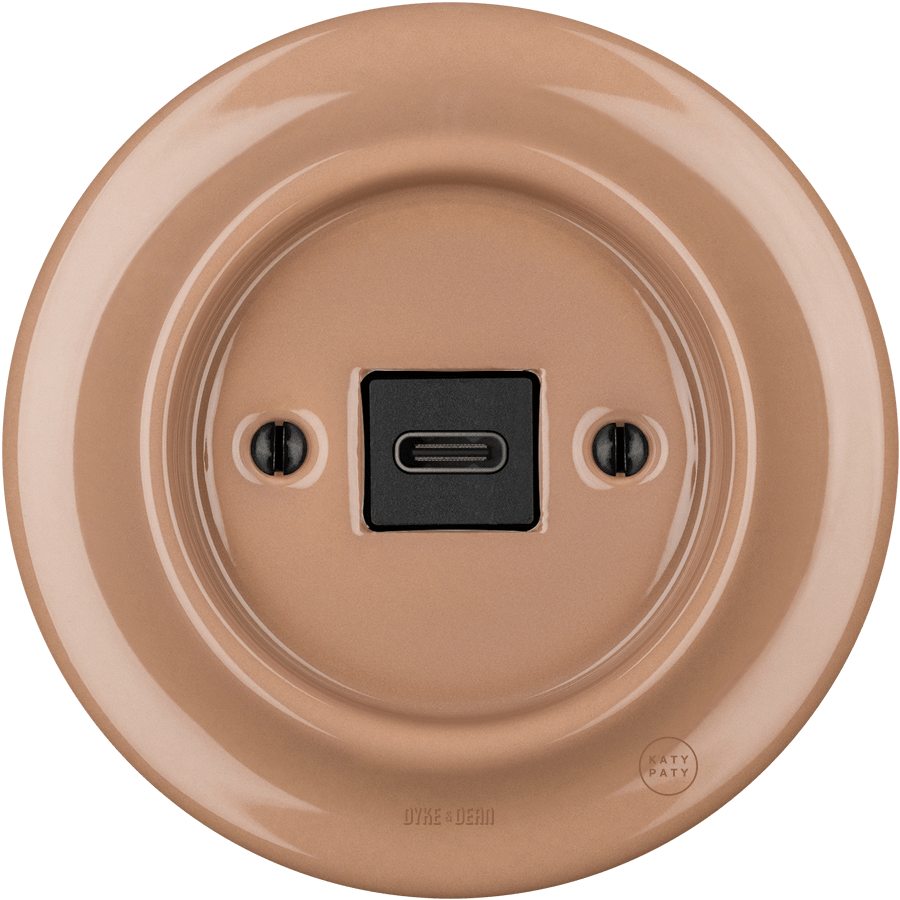 PORCELAIN WALL SOCKET DERMA USB-C - DYKE & DEAN