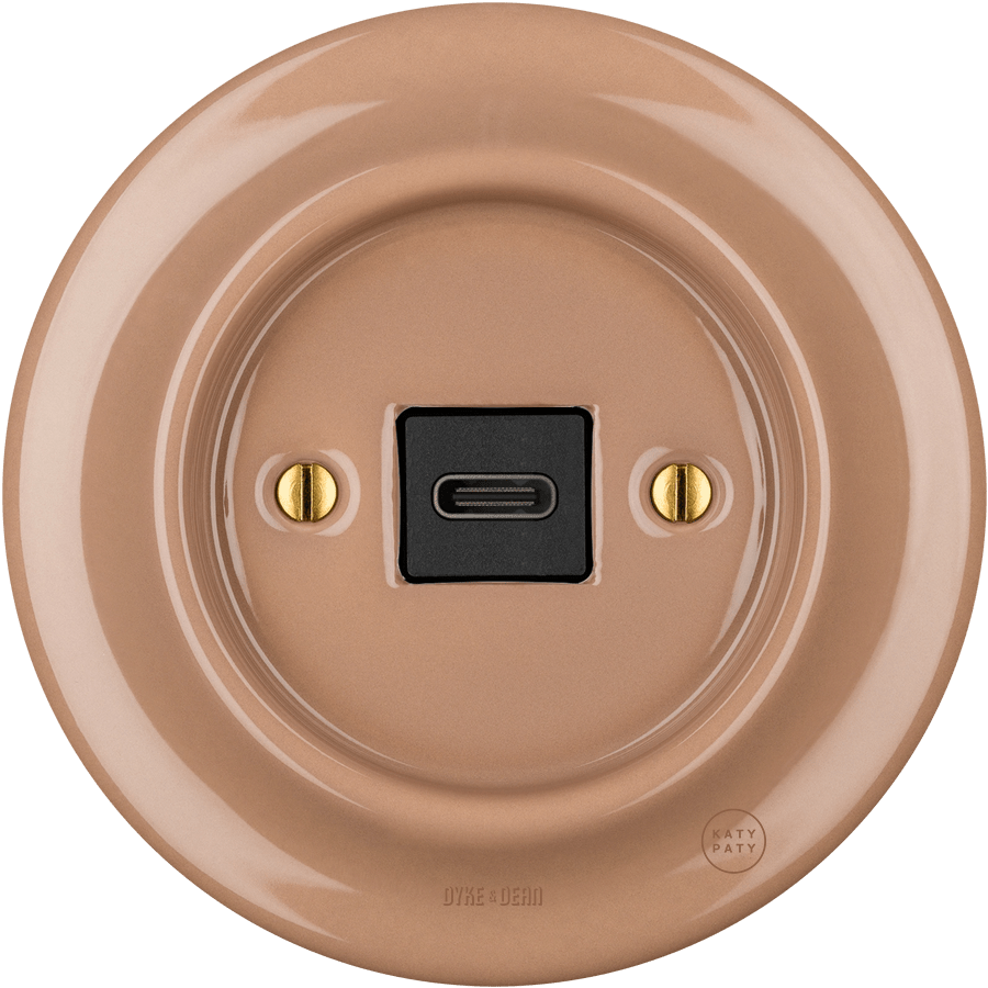 PORCELAIN WALL SOCKET DERMA USB-C - DYKE & DEAN