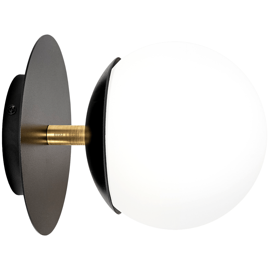 SCONCE DISC WALL LIGHT BRASS - DYKE & DEAN