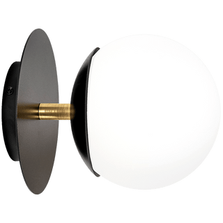 SCONCE DISC WALL LIGHT BRASS - DYKE & DEAN