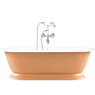 SHABBY ENAMEL CAST IRON BATHTUB COLOUR - DYKE & DEAN