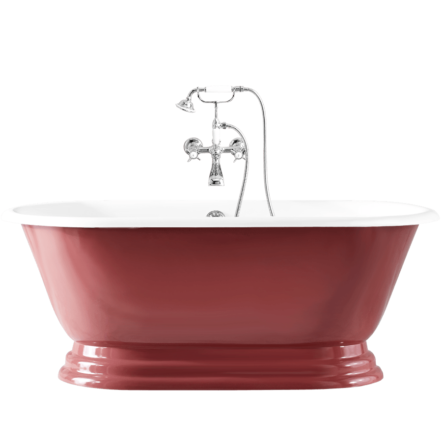 SHABBY ENAMEL CAST IRON BATHTUB COLOUR - DYKE & DEAN