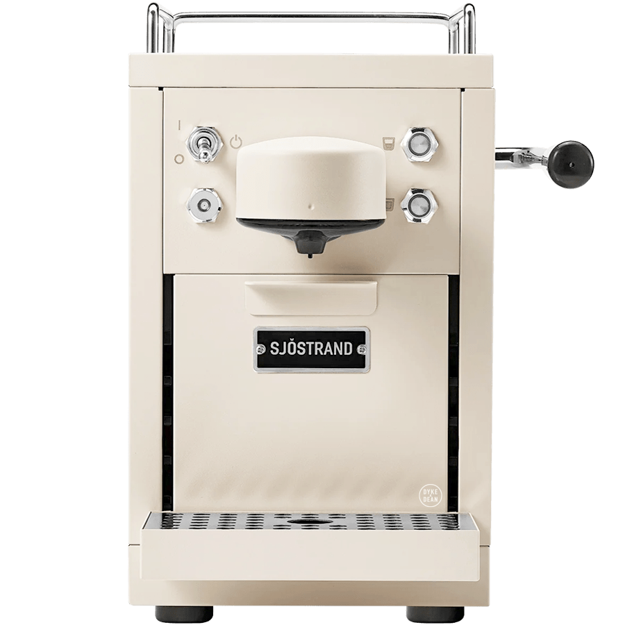 SJOSTRAND COFFEE CAPSULE MACHINE THE ORIGINAL BEIGE MACHINE - DYKE & DEAN