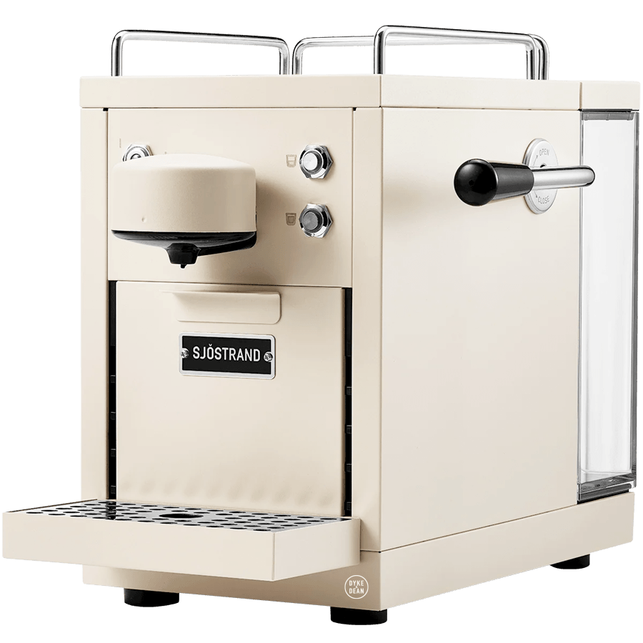 SJOSTRAND COFFEE CAPSULE MACHINE THE ORIGINAL BEIGE MACHINE - DYKE & DEAN