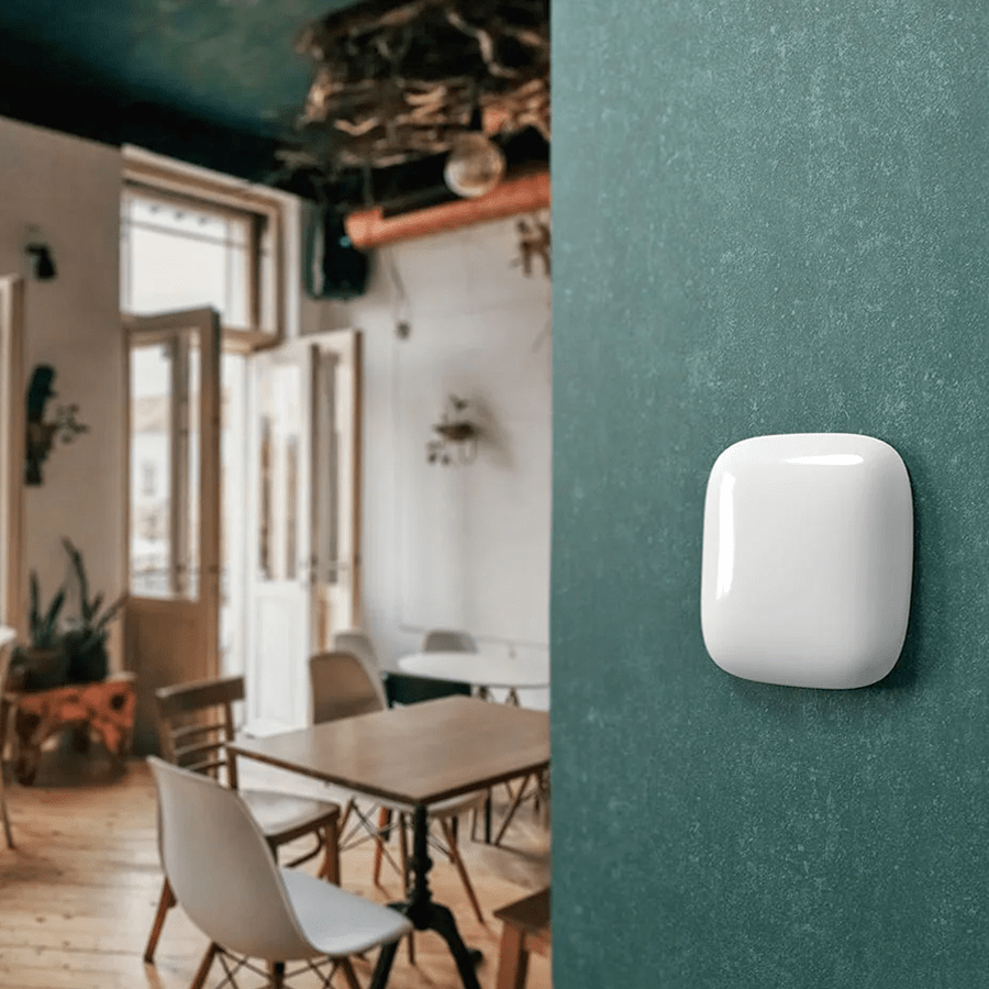 SQUARE PORCELAIN WALL CABLE MOTION SENSOR AZURE - DYKE & DEAN