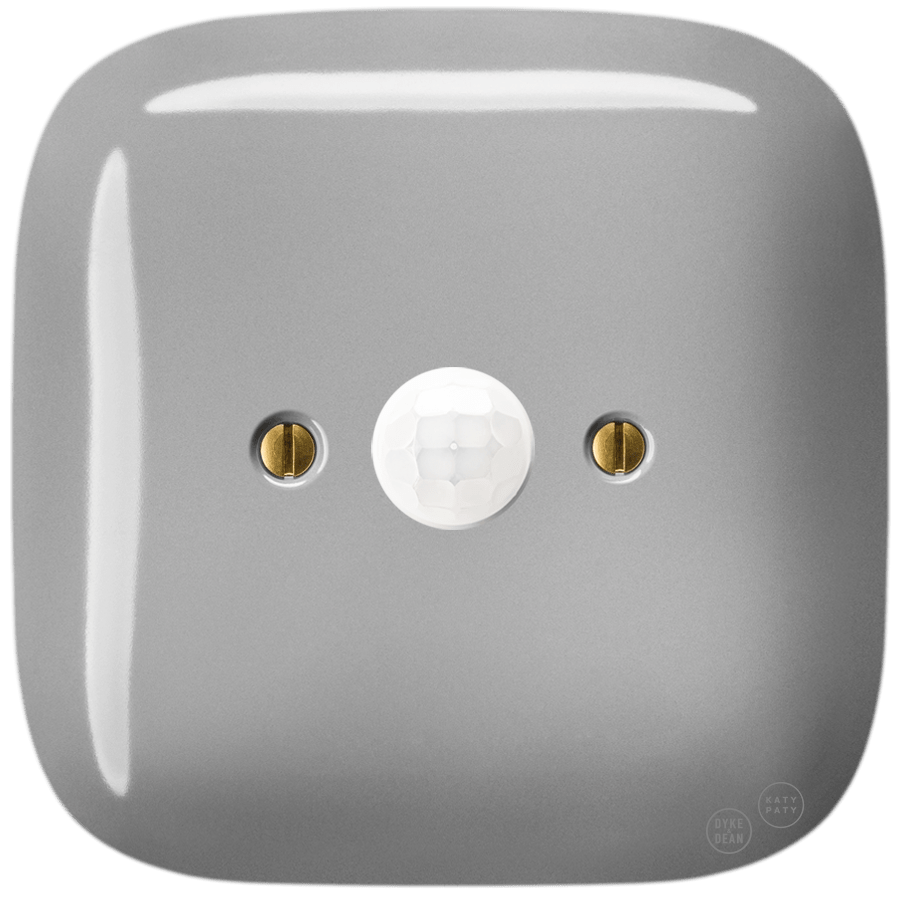 SQUARE PORCELAIN WALL CABLE MOTION SENSOR GREY - DYKE & DEAN