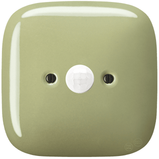 SQUARE PORCELAIN WALL CABLE MOTION SENSOR MOSS GREEN - DYKE & DEAN