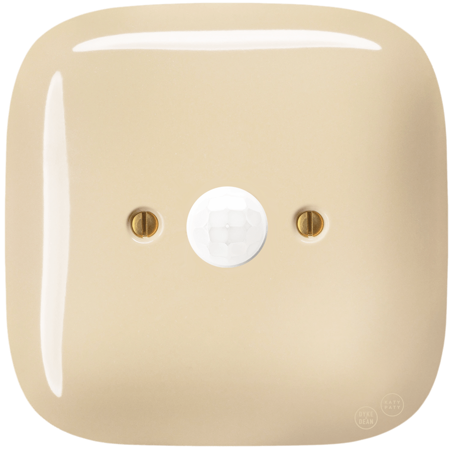 SQUARE PORCELAIN WALL CABLE MOTION SENSOR SAND - DYKE & DEAN