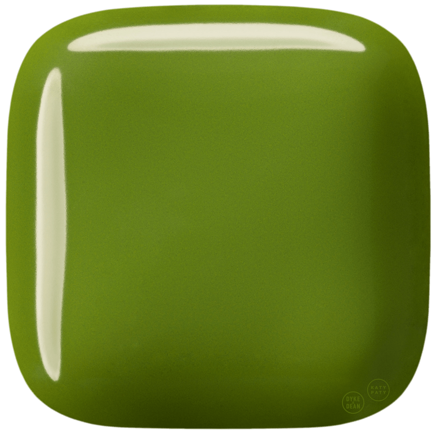 SQUARE PORCELAIN WALL ROCKER LIGHT SWITCH GREEN - DYKE & DEAN