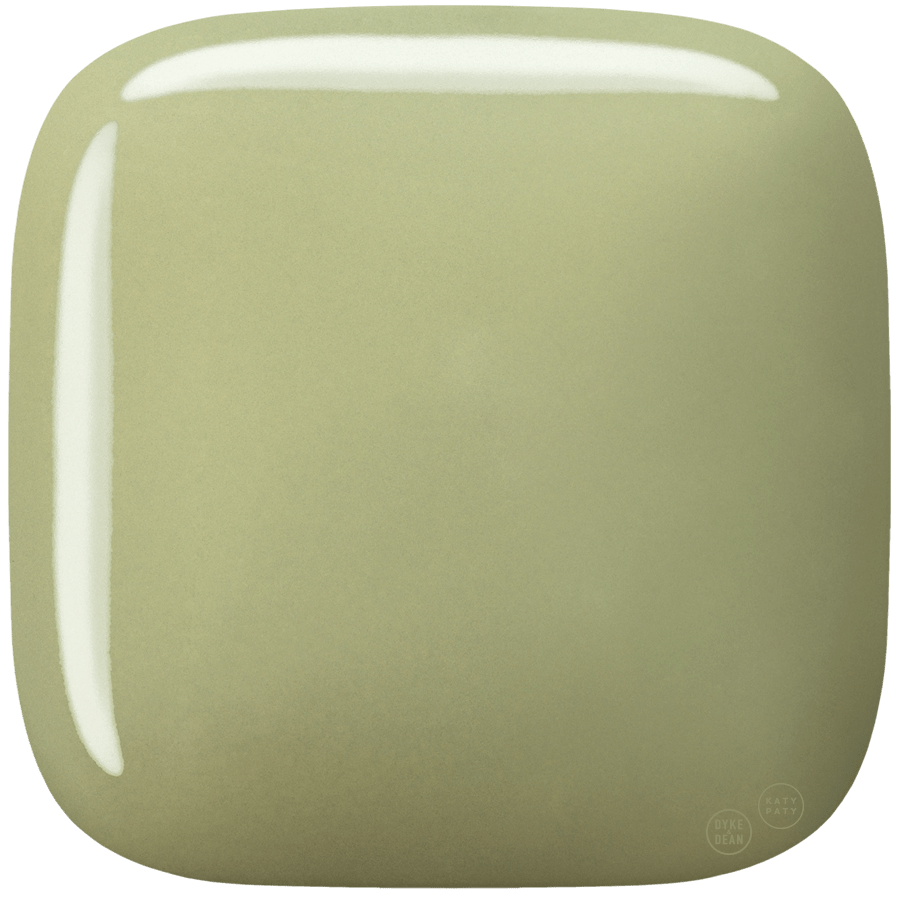 SQUARE PORCELAIN WALL ROCKER LIGHT SWITCH MOSS GREEN - DYKE & DEAN