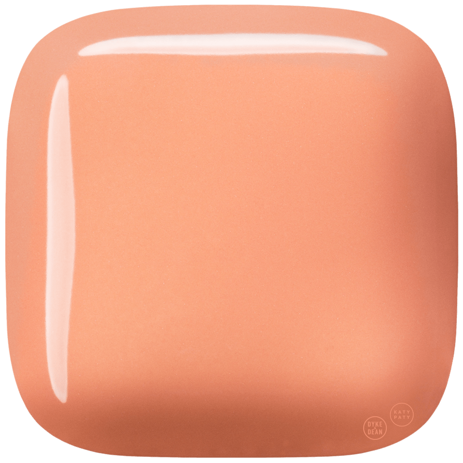 SQUARE PORCELAIN WALL ROCKER LIGHT SWITCH SALMON - DYKE & DEAN