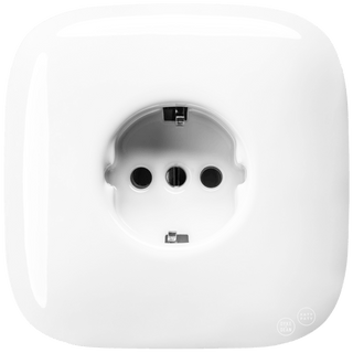 SQUARE PORCELAIN WALL SOCKET WHITE SCHUKO - DYKE & DEAN