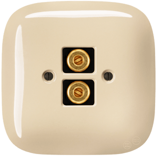 SQUARE PORCELAIN WALL SPEAKER SOCKET SAND - DYKE & DEAN