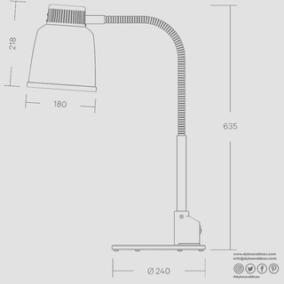 STAY HOT HEAT LAMP TABLE LPF - DYKE & DEAN