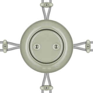 SURFACE PORCELAIN JUNCTION BOX GREY GREEN - DYKE & DEAN