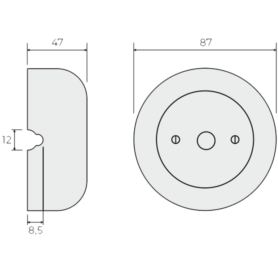 SURFACE PORCELAIN JUNCTION BOX GREY GREEN - DYKE & DEAN