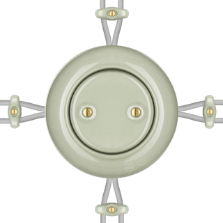 SURFACE PORCELAIN JUNCTION BOX GREY GREEN - DYKE & DEAN