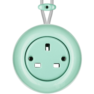 SURFACE PORCELAIN WALL SOCKET MINT UK - DYKE & DEAN