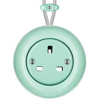 SURFACE PORCELAIN WALL SOCKET MINT UK - DYKE & DEAN