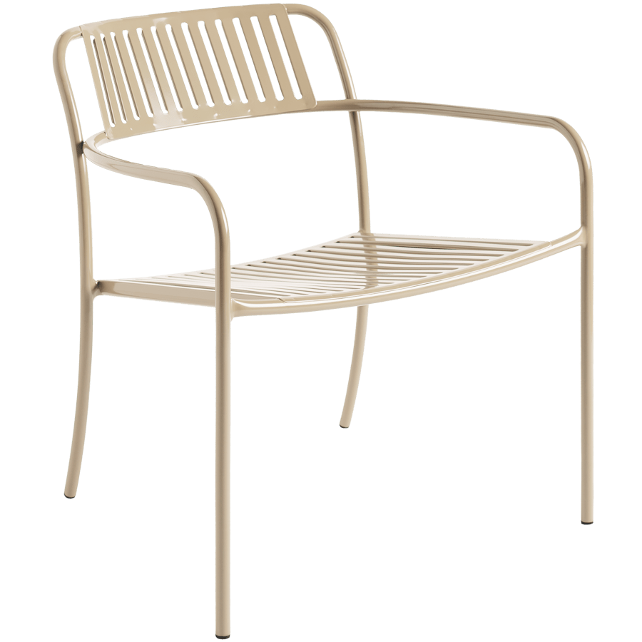 TOLIX PATIO LOUNGE SLATTED ARMCHAIR - DYKE & DEAN