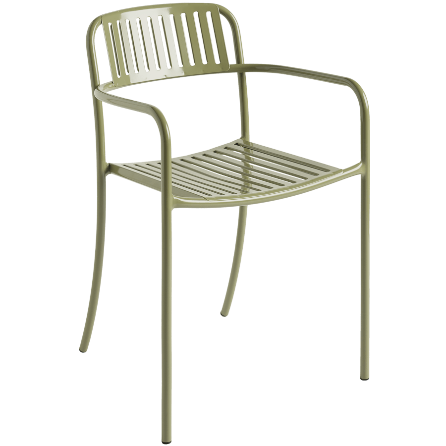 TOLIX PATIO SLATTED ARMCHAIR - DYKE & DEAN